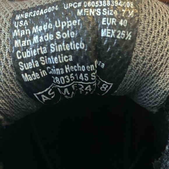 Brahma Mens Sz 7.5 Black Mesh Kamden Steel Toe Slip Resistant Work Shoes - Picture 6 of 6